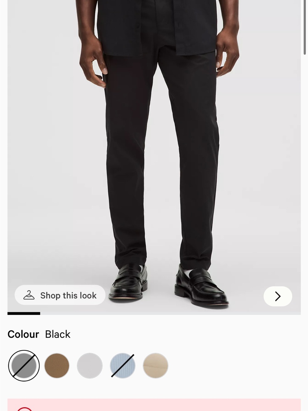 Lululemon ABC Skinny Pant 30x32 Black Warpstreme NWT